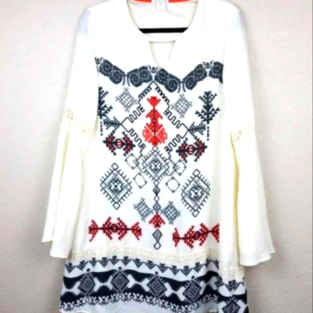 Clover + Scout Boutique Boho Dress Size Large